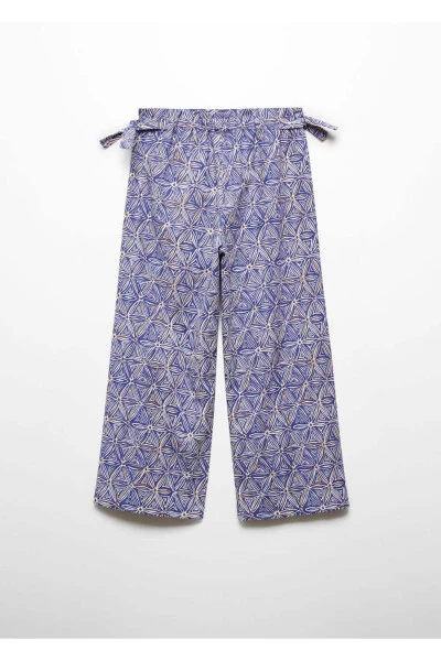 Брюки со шнуровкой и рисунком - 2