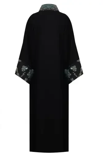 Brokar Garnili Abaya Qora & Ro'mol-qora - 6