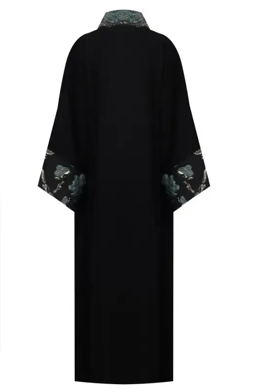Brokar Garnili Abaya Qora & Ro'mol-qora - 6