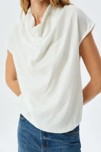 Broken White Women Blouse 5SAK60091UW-BROKEN WHITE - 6