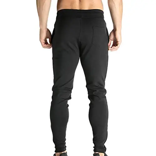 BROKIG Men's Zip Joggers Casual Gym Workout Track Pants | Slim Tapered Fit Breathable Stretch Athletic Track Pants for Sport Training Running Hiking and Daily Active or Causal Wear - 2