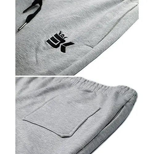 BROKIG Mens Zip Joggers Pants - Casual Gym Workout Track Pants Comfortable Slim Fit Tapered Sweatpants with Pockets - 5