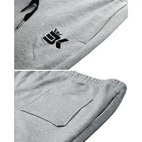 BROKIG Mens Zip Joggers Pants - Casual Gym Workout Track Pants Comfortable Slim Fit Tapered Sweatpants with Pockets - 5