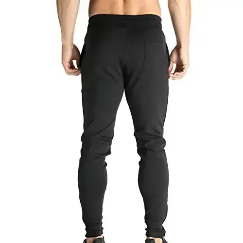 BROKIG Mens Zip Joggers Pants - Casual Gym Workout Track Pants Comfortable Slim Fit Tapered Sweatpants with Pockets - 3
