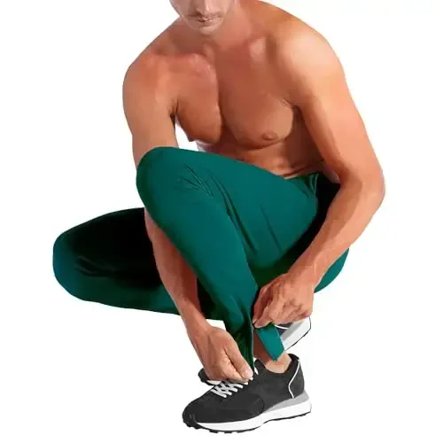 BROKIG Mens Zip Joggers Shim - Kundalik Sport Zal Mashg'ulot Trubkasi Qulay Ingichka Moslashgan Toraytirilgan Sport Shim Pichoqlari bilan - 5