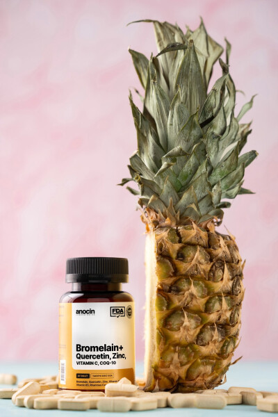 Bromelain Ananas + Kuersetin + Çinko + COQ-10 + C Vitamini Süper Bromelain Formülü - 4