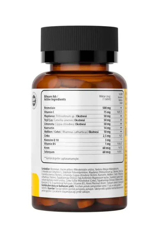 Bromelain Ananas + Kuersetin + Sink + COQ-10 + S vitamini Super Bromelain Formula - 2