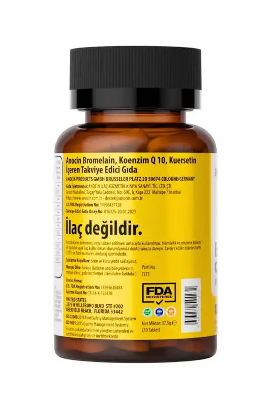 Bromelain Ananas + Kuersetin + Sink + COQ-10 + S vitamini Super Bromelain Formula - 3