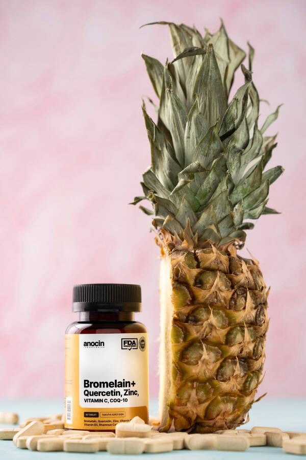 Bromelain Ananas + Kuersetin + Sink + COQ-10 + S vitamini Super Bromelain Formula - 4