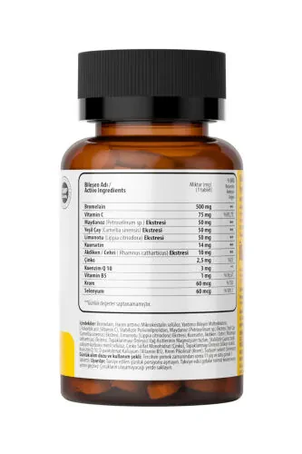 Bromelain Pineapple + Quercetin + Zinc + COQ-10 + Vitamin C Super Bromelain Formula - 2