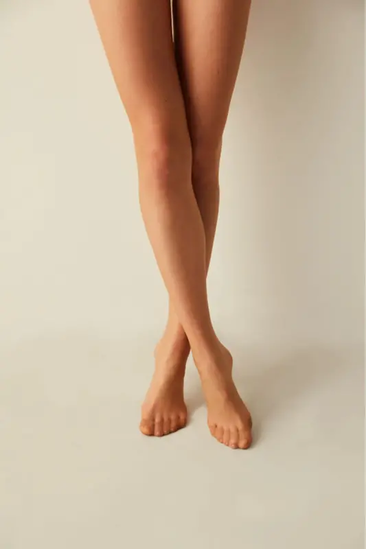 BRONZE/ Bronze Size 38. Great. MAT. 15 Den. Thin, durable toe and panty, sheer tights. -BRONZE 38 - 3