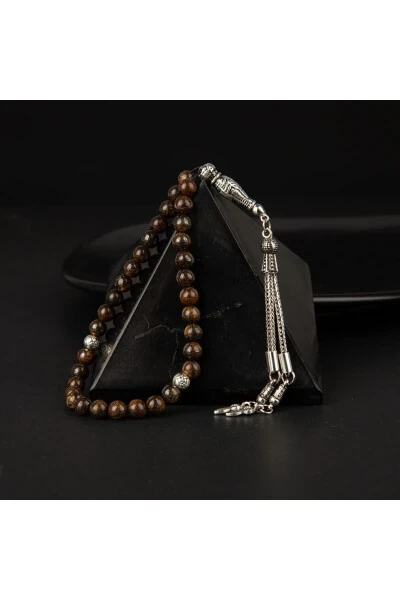 Bronzit Tabiiy Tosh Tespih 33 - 6mm - OSMANLI DOĞAL TAŞ (1)