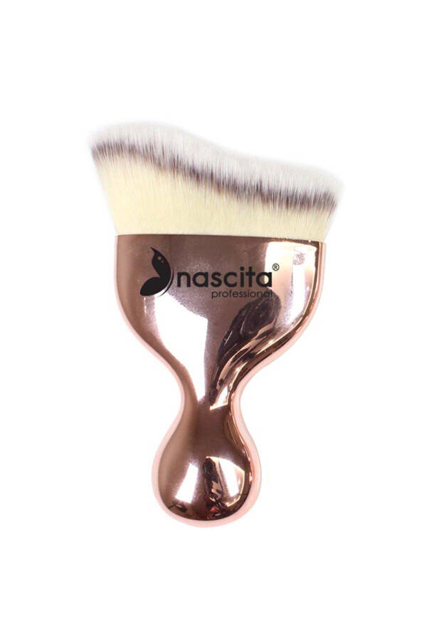 Bronzy Glow Qisqa Tutqichli Burchak Kontur Cho'tkasi - 1
