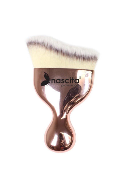 Bronzy Glow Short Handle Angled Contour Brush - 1