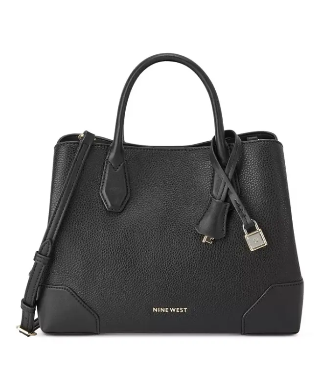 Brooklyn Jet Set Satchel-Black - NINE WEST
