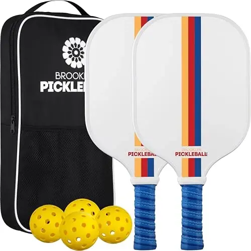 Brooklyn Pickleball Co. – Carbon Fiber Pickleball Paddles – USAPA Approved, Honeycomb Core, Cushioned Grip, Lightweight Design – Single Paddles & Paddle Sets - 1