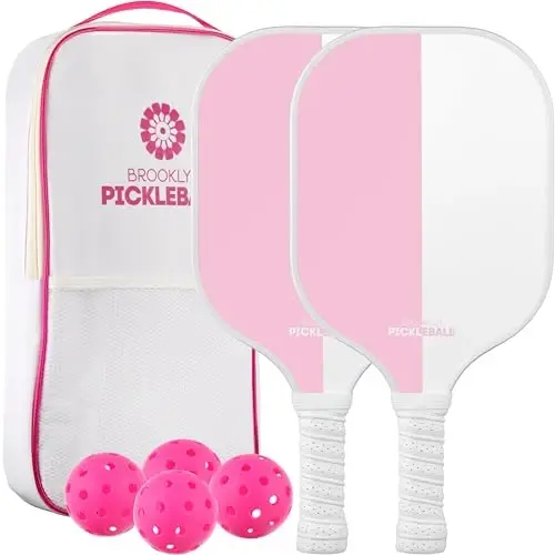 Brooklyn Pickleball Co. – Carbon Fiber Pickleball Paddles – USAPA Approved, Honeycomb Core, Cushioned Grip, Lightweight Design – Single Paddles & Paddle Sets - 1