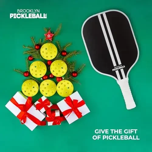 Brooklyn Pickleball Co. | Premium Carbon Fiber Paddle | USAPA Approved | Honeycomb Core | Cushioned Grip | Single Pickle-Ball Racket | 2025 Stylish Pickle Ball Paddles for All Skill Levels - 7