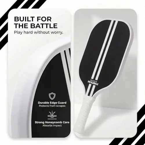 Brooklyn Pickleball Co. – Carbon Fiber Pickleball Paddles – USAPA Approved, Honeycomb Core, Cushioned Grip, Lightweight Design – Single Paddles & Paddle Sets - 4