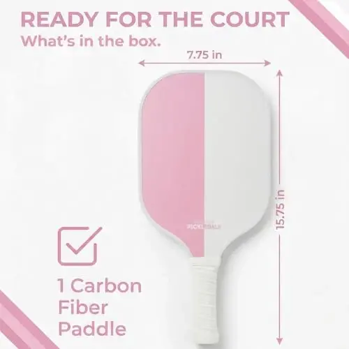 Brooklyn Pickleball Co. – Carbon Fiber Pickleball Paddles – USAPA Approved, Honeycomb Core, Cushioned Grip, Lightweight Design – Single Paddles & Paddle Sets - 6