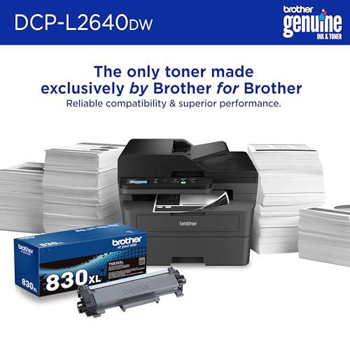 Brother DCP-L2640DW Wireless Compact Monochrome Multi-Function Laser Printer with Copy and Scan, Duplex, Mobile, Black & White | Includes Refresh Subscription Trial(1), Modazone Dash Replenishment Ready - 4