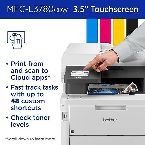 Brother HL-L3300CDW Wireless Digital Color Multi-Function Printer with Laser Quality Output, Copy & Scan, Duplex, Mobile | Includes 4 Month Refresh Subscription Trial ¹ Modazone Dash Replenishment Ready - 6