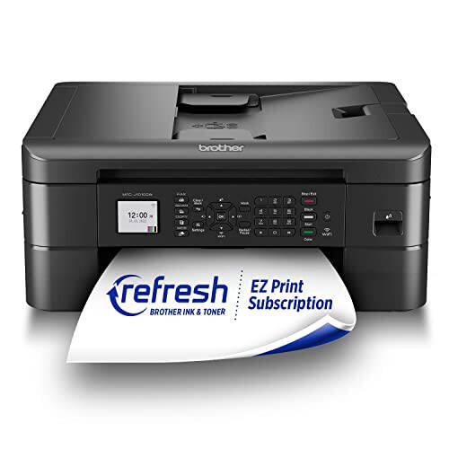 Brother MFC-J1010DW Wireless Color Inkjet All-in-One Printer with Mobile Device and Duplex Printing, Refresh Subscription and Modazone Dash Replenishment Ready - 1