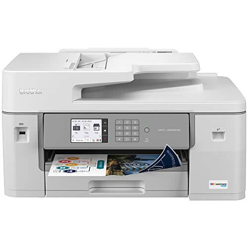 Brother MFC-J6555DW INKvestment Tank Rangli Siyohli Ko'p Funktsiyali Printer, Qutida 1 Yilgacha Siyoh va 11” x 17” Chop etish, Nusxa Ko'chirish, Skanlash va Faks Imkoniyatlari bilan - 1