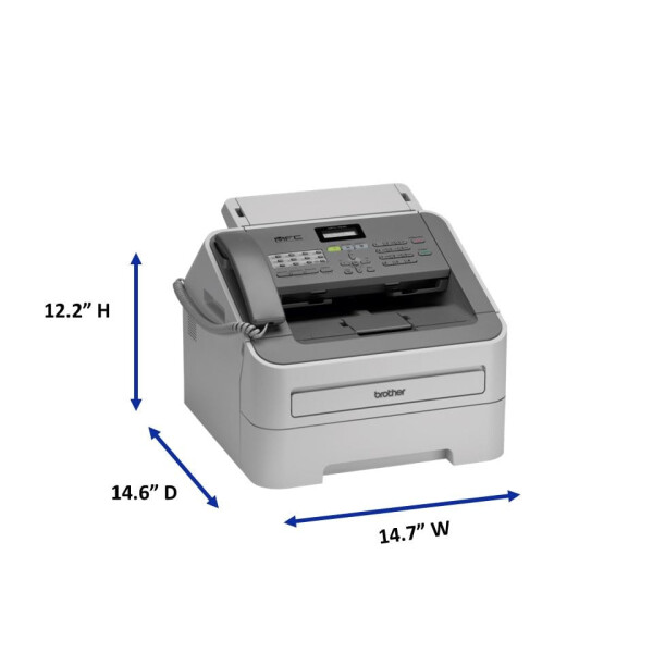 Brother Printer MFC7240 Monochrome Printer with Scanner, Copier and Fax, Grey, 12.2