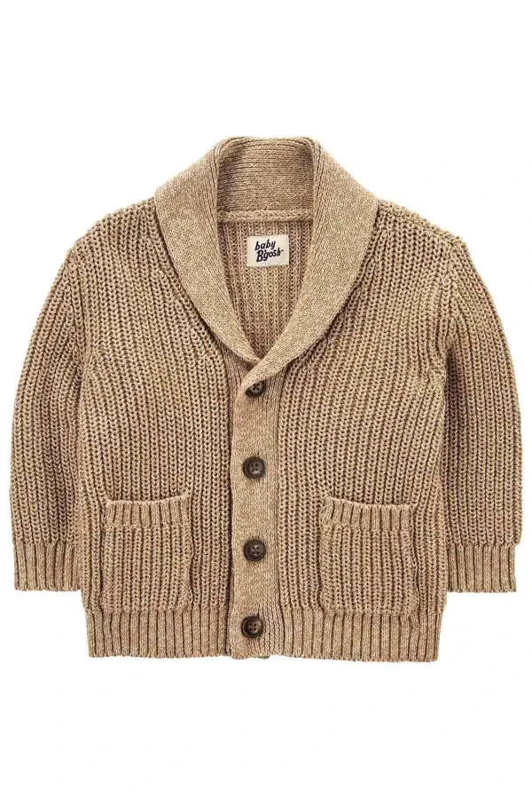 Brown Baby Boy Cardigan - 1