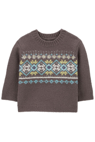 Brown Baby Boy Sweater - CARTER'S