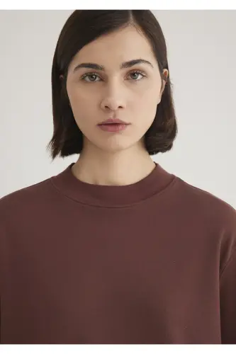 Brown Basic T-Shirt Oversize / Wide Cut 161 - 6