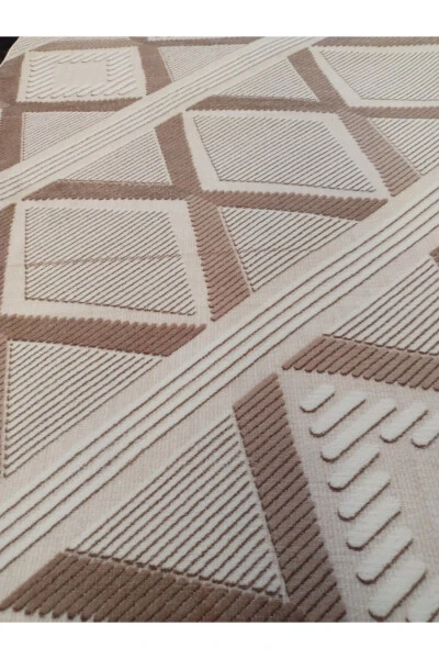 Brown Classic Washable Non-Slip Four Seasons Living Room, Bathroom, Balcony, Youth Room Cut Runner - 2