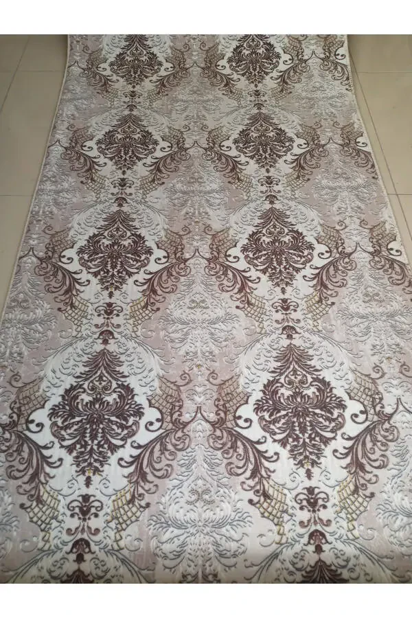 Brown Cream Washable Non-slip Base Four Seasons Living Room Bathroom Balcony Youth Room Cut Runner - 1