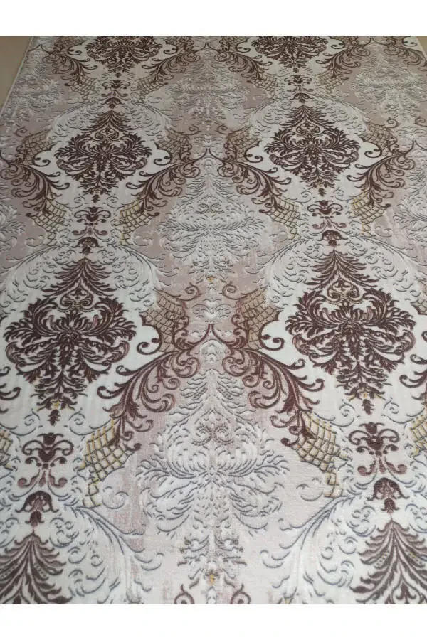 Brown Cream Washable Non-slip Base Four Seasons Living Room Bathroom Balcony Youth Room Cut Runner - 2