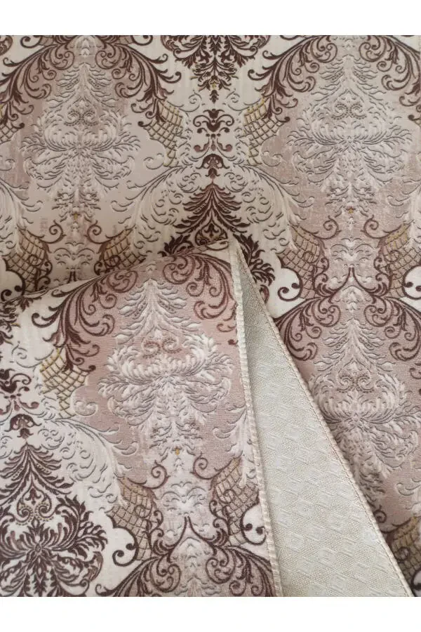 Brown Cream Washable Non-slip Base Four Seasons Living Room Bathroom Balcony Youth Room Cut Runner - 3