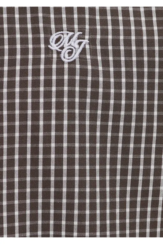 Brown Gingham Shirt Loose Fit 1211227-91742 - Brown - 8