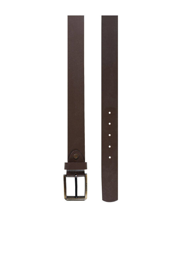 Brown men's belt - 1