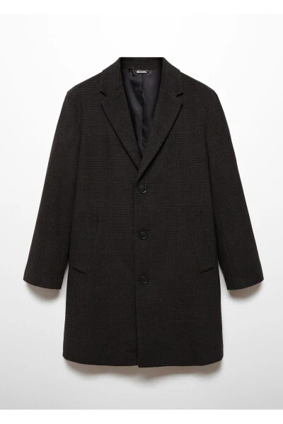 Brown men's coat - 5