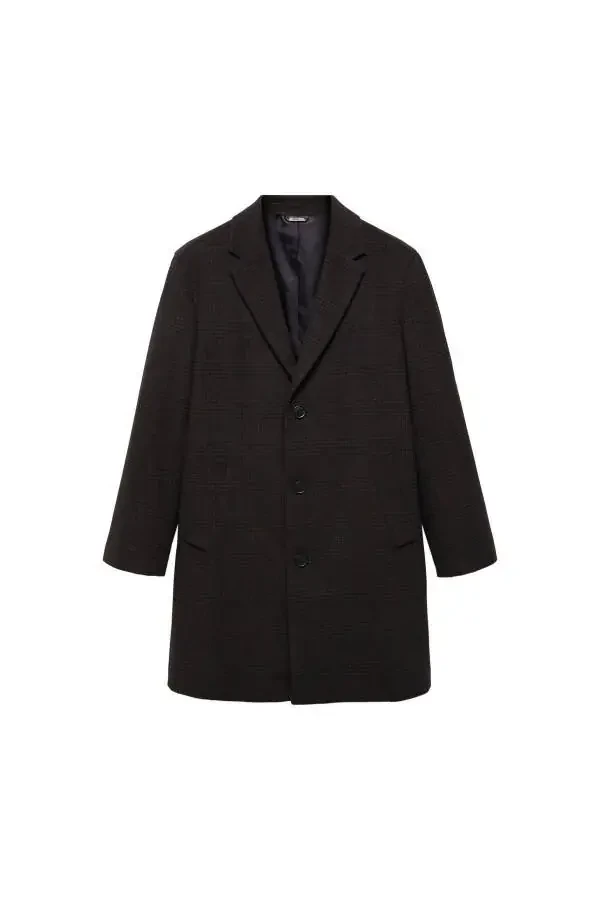 Brown men's coat - 6