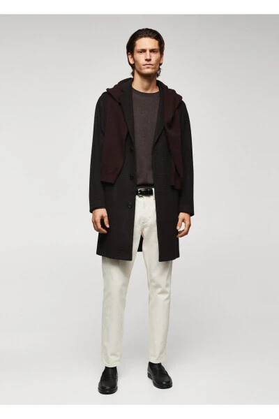 Brown men's coat - 9