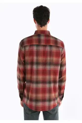 Brown Men's Shirt M.Sleeve - COLIN’S (1)