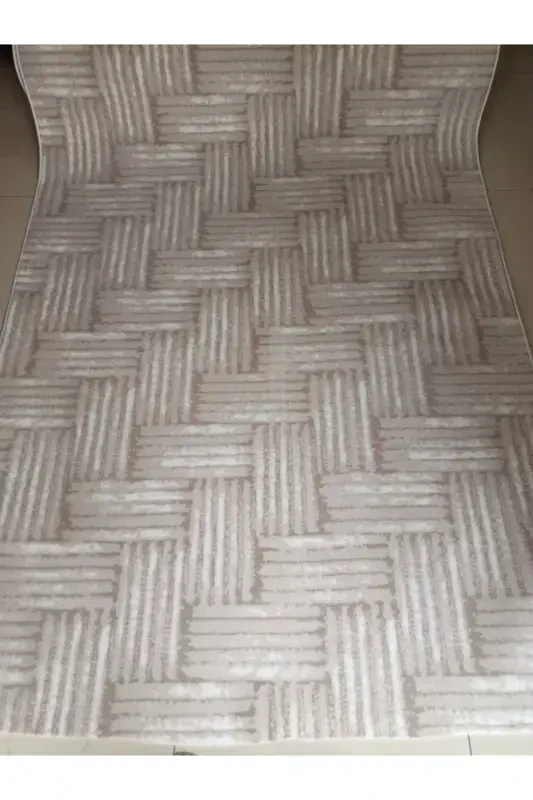 Brown Non-Slip Runner Rug - Washable Four Seasons Carpet | Living Room, Bathroom, Balcony, Teen Room-GRAY & brown - 1