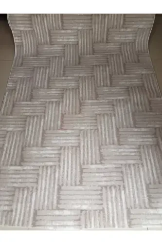 Brown Non-Slip Runner Rug - Washable Four Seasons Carpet | Living Room, Bathroom, Balcony, Teen Room-GRAY & brown - 3