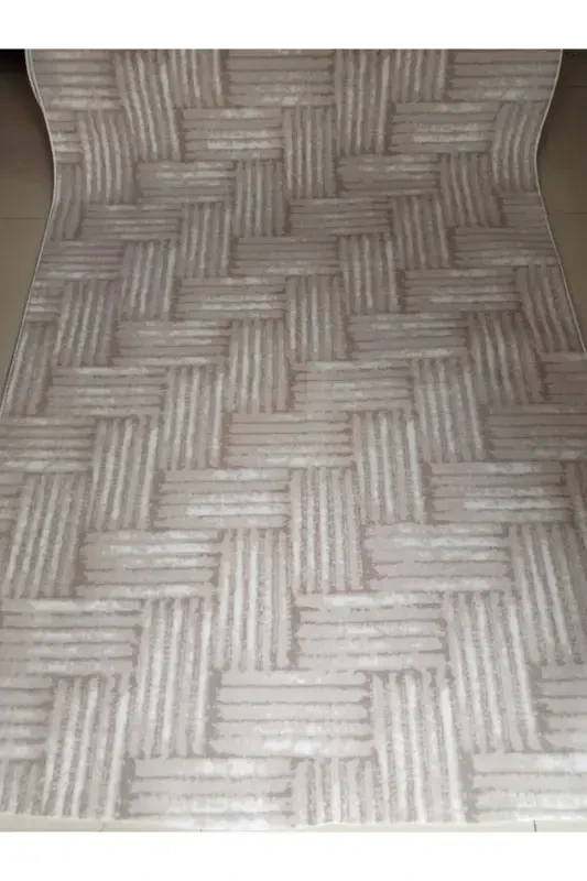 Brown Non-Slip Runner Rug - Washable Four Seasons Carpet | Living Room, Bathroom, Balcony, Teen Room-GRAY & brown - 3