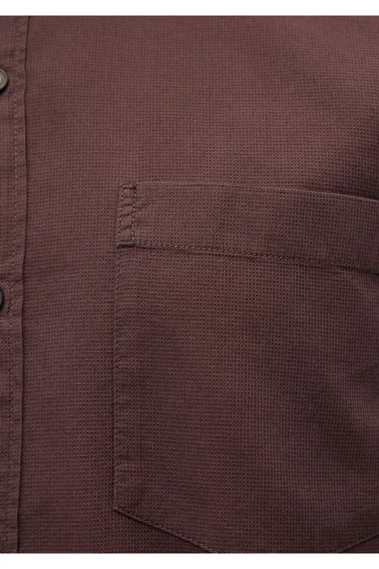 Brown Shirt Regular Fit 02110 - 3