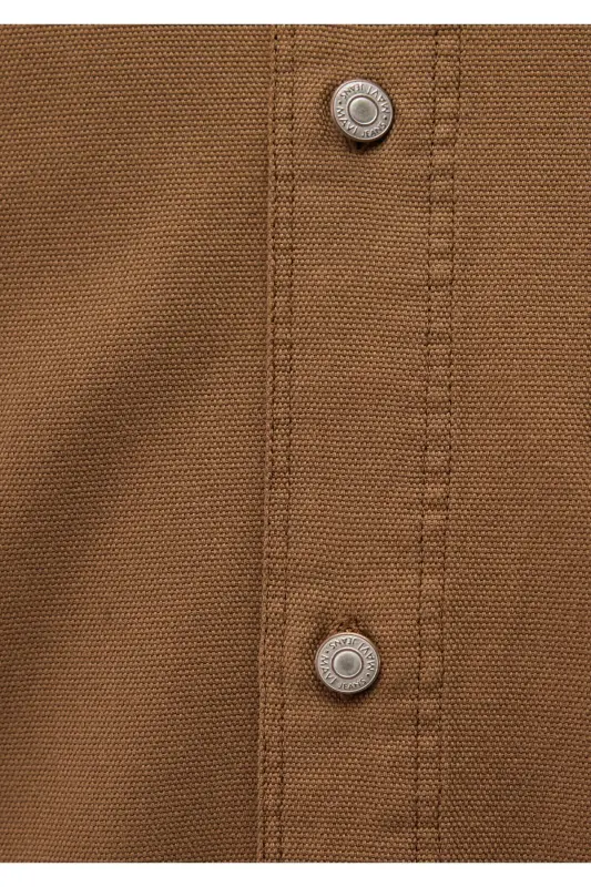 Brown Shirt Regular Fit / Normal Cut 02112 - 6