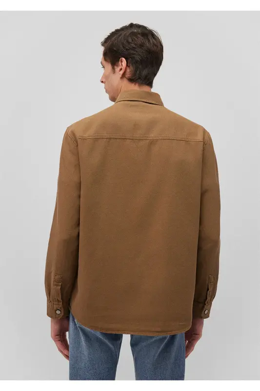 Brown Shirt Regular Fit / Normal Cut 02112 - 4