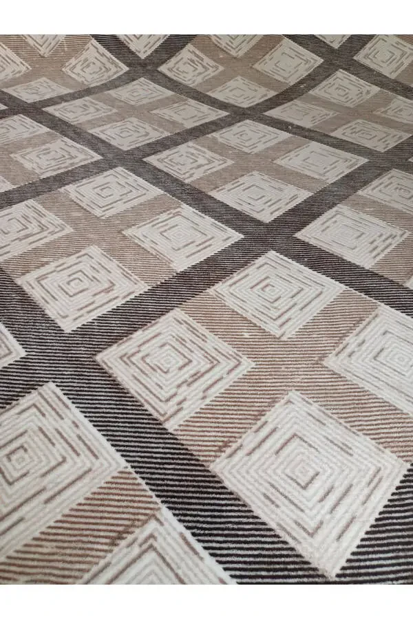 Brown Soft Washable Non-Slip Four Seasons Living Room, Bathroom, Balcony, Youth Room Cut Runner - 2