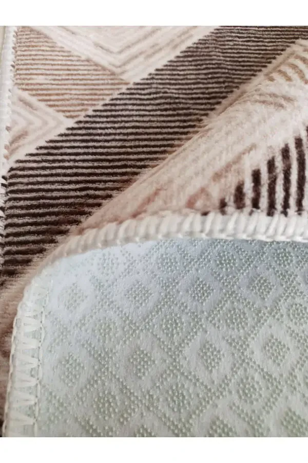 Brown Soft Washable Non-Slip Four Seasons Living Room, Bathroom, Balcony, Youth Room Cut Runner - 4